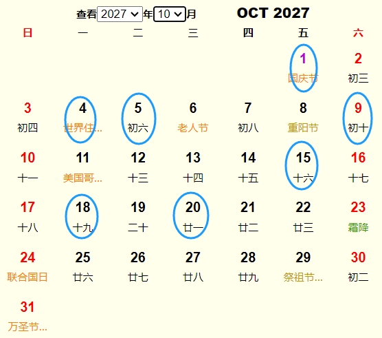 2027年10月动土黄道吉日 适合2027年10月动土的好日子
